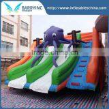 PVC,0.55mm PVC Vinyl Material and Slide Type Octopus Inflatable Pool