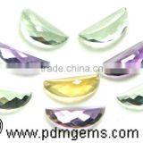 Multi Gemstones Watermelon Slice Cut Faceted Lot For Finger Gold Rings From Wholesaler