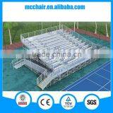 11 Rows Raised Deluxe Used Aluminum Bleachers for Sale With Wheelchair Ramp thumbnail-1