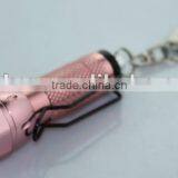 1 LED Mini Keychain, Clip Aluminum Flashlight