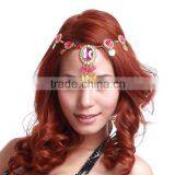 Belly Dancing Costumes Accessory Cheap Fashion Performance Head Wear Necklace for Dancer (T08) thumbnail-1