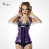 S-SHAPER 2016 New Latex Girdle Vest Waist Corset Steel Boned Corset Latex Waist Training Cincher thumbnail-1