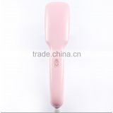 Pink Black hair straightener brush LCD mini size and light hair straightener