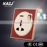 2016 New Design Wall Mounted Luxury Light 13a Single One Gang 3 Pin Universal Switch Socket for Home Hotel thumbnail-2