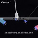 Micro usb colorful data cable with LED light For Samsung