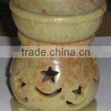 Colored Soapstone Aroma Oil Lamps