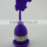Silicone Tea Ball Stainless Steel Tea Strainer Silicone Bpa Free thumbnail-2