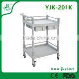YJK-201K 2016 Latest Products of 2 Layers Medical Plastic Trolley With Quick Delivery. thumbnail-1