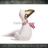 Cute Design in Porcelain Christmas Decor Big Mouth Bird Put on the Scarf thumbnail-1