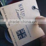 Custom Printing Kraft Paper Hang Tags on 100% Recycled Paper