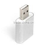 [New Arrival] Aluminum External USB Audio Adapter Sound Card With Stereo Headphone/Speaker and Mono Microphone Jacks thumbnail-5