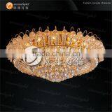 Crystal Golden Ceiling Lighting Big Round Golden Chandelier Crystal Ball Assemble Ceiling for Meeting Room/hotel Hall OW602 thumbnail-3