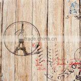 2015 New Wooden Design Cheap Vinyl Wallpaper From China