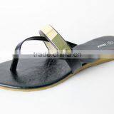 Lastest Simple wholesales fashion low wedge summer sandals for women