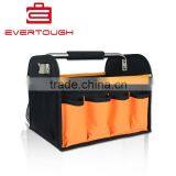 600D Polyester Canvas Open Top Tool Bag With Steel Handle Tool Kit OEM ODM thumbnail-3