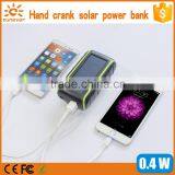 The Best LED Light Solar Charger Power Bank 2016 New Style Hand Crank Energy thumbnail-3