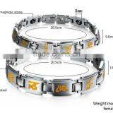 Aquarius Elegant Stainless Steel Magnetic Therapy Pain Relief Bracelet for Arthritis and Carpal Tunnel thumbnail-2