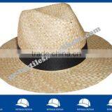 Standard Straw Hat With Black Ribbon thumbnail-1