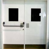 DOUBLE LEAF FIRE DOOR WITH VISION GLASS thumbnail-1