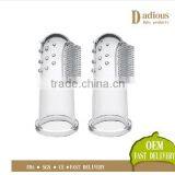 Baby Finger Toothbrush Infant Silicone Teeth Gum Massager Tongue Teether Cleaner