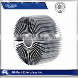 Round Sun Flower Customized Extruded Aluminum Heat Sink thumbnail-2