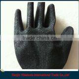 Nylon Lined Black Latex Palm Gloves thumbnail-2