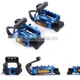 Bicycle Pedals Mountain Bike BMX Road Cycling Pedal Binding With 2 Belt Toe Straps Foot Clip Bicycle Parts Accessories thumbnail-2