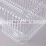 Durable Packaging Deep Clear Hinged Plastic Container, BOPS Clamshell Food Take Away Box for Cake, Hotdog thumbnail-6