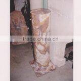 Modern Design MULTI RED ONYX COLUMNS PILLARS CARVED TOP thumbnail-1