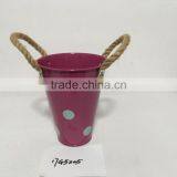 China Best Sellers Home Garden Colorful Iron Metal Hanging Plant Flower Pot and Metal Planters thumbnail-3