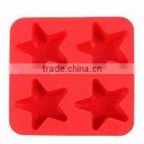 customized creatived four star silicone ice-tray