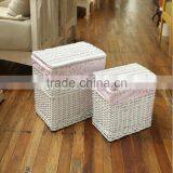 Hand-Woven Willow Dirty Clothes Basket thumbnail-1