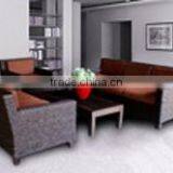 wicker furniture, plastic rattan sofa living room set