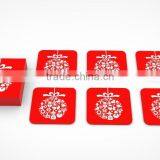 Set of Christmas Lacquer Coaster, Placemat, Tray and Tissue Box thumbnail-3