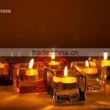 Plastic Acrylic Votive Crystal Candle Holder Decorations thumbnail-1