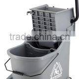 Heavy Delux Public-use Plastic Mop Wringer Bucket With Wheel 33L