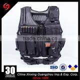 Black Molle Tactical Vest With 10 Pouches