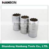 12.5mm 1/2'' Metric Cr-V Bihexagonal Socket thumbnail-1