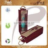 One Bottle Mini Wine Bags,jute Bags Wine Bottle Bags,fabric Wine Bottle Bags thumbnail-2