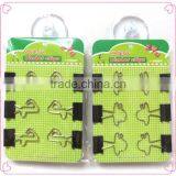 Black 19mm Music Series Metal Binder Clips for Promotion