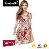 Hot Sale Fancy Digital Print Floral Chiffon Dress thumbnail-1