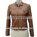 Women's PU Leather Jacket,faux Leather Coats thumbnail-1