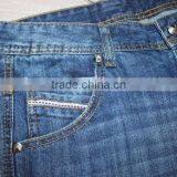 GZY Mens High Quality Designer Light Scratch Denim Biker Jeans Denim Fabric for Jeans Stock thumbnail-2