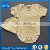 Wholesale 2015 Striped Cotton Baby Romper Baby Short Sleeve Romper thumbnail-1