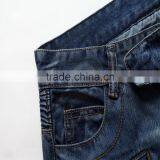 2016 Hot Men's Fashion Men's Jeans Bule Jeans Hole Personality Male Personality Pants Beggar thumbnail-4