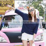 Female Striped 7 Minutes of Sleeve T-shirt thumbnail-3