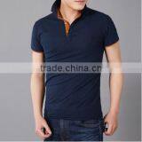 En's Custom Classical Fashion Solid Color Short Sleeve Slim Fit Men's Mesh Embroidered Polo Shirt thumbnail-4