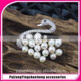 2015 Newest Austrian Rhinestone Brooch,high Quality Swan Shape Brooch thumbnail-1