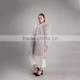 Myfur Light Gray Beauty Women Real Raccoon Fur Jacket Plus Size thumbnail-3