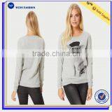 Women Super Soft Organic Cotton Fabrication Sweatshirts Without Hood thumbnail-1